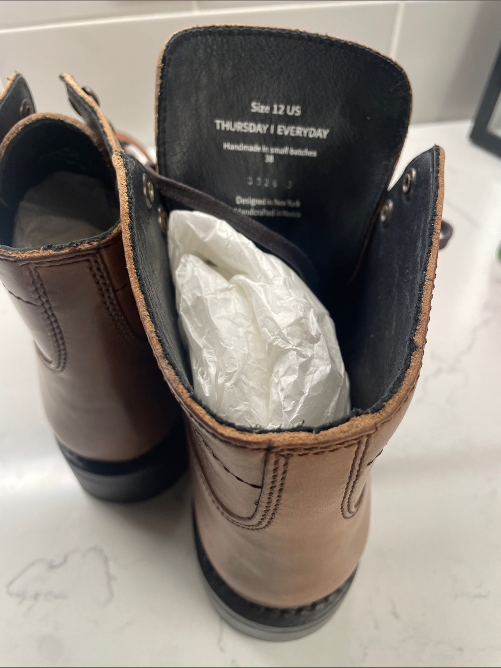 Thursday Boot Company Men's Tan Leather Boots